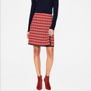 Boden Tallulah Wrap Skirt - Red and Blue